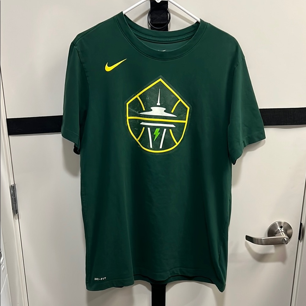 Nike Dri-Fit Tee Forest Green with Seattle Storm logo